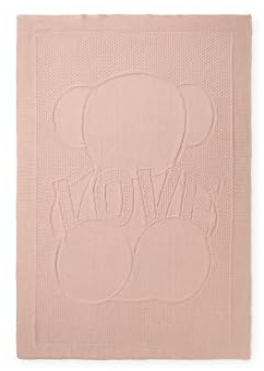 TOUS - Manta de bebé 78x104cm Oso Love (Rosa)