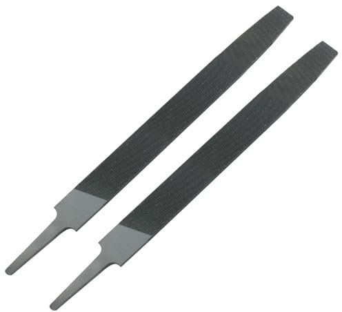 Coufce 8 Flat Dual Sided Axe Sharpening File Hardened Steel Cut File Mill Smooth Cut File Carded Deburr, Comfortable Anti-Slip Grip, Deburr Tool, Tool Sharpener