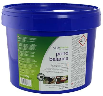 Aquagarden Pond Balance 9,34 kg| Granulat zur langfristigen Teichpflege | Reguliert Wasserchemie, bekämpft Unkraut & fördert Pflanzenwachstum | Sicher für Fische & Wildtiere