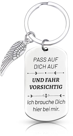 Belillpipi Geschenke für Männer, Schlüsselanhänger für Männer, Geschenk für Papa Opa, Geschenke für Papa von Tochter Sohn, Vatertagsgeschenk Schlüsselanhänger Metall mit Gravur