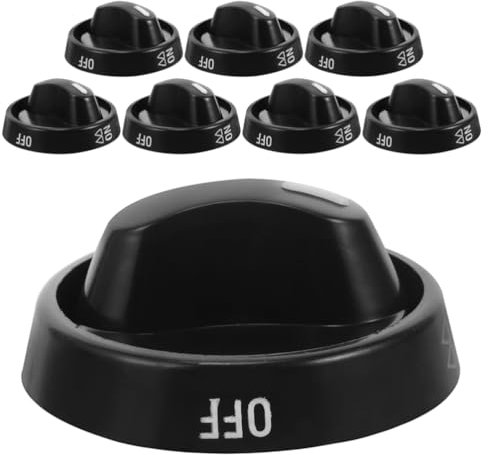 DOITOOL Set di Manopole per Fornelli Ispessite 8 Pezzi Manopole di Ricambio per Forno Timer per Fornelli a Gas