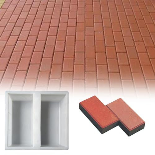 AZURAOKEY 1 moule portable en forme de brique pour pavage de béton, allée, pierre et pièces de jardin