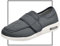 Scarpe pianta Larga Uomo, Scarpe Uomo per Diabetici Extra Larghe Scarpe Ortopediche Uomo per Piedi Gonfi Scarpe con Strappo Regolabile Allevia Dolore ai Piedi(Gray,45 EU)