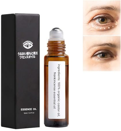 Roller Ball Castor Oil and Frankincense, Castor Oil and Frankincense Eye Roller, Castor Oil Hydrating Eye Cream, Eye Brightening Cream, Anti Aging Eye Cream, Firming Eye Cream, Eye Gel (10ml, 1 Piece)