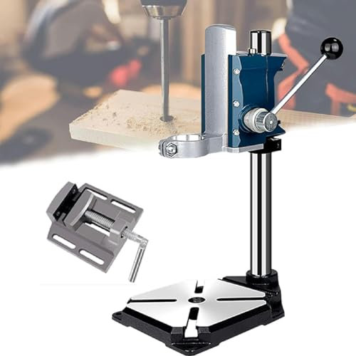 Tischbohrmaschinen-Halterung, Handbohrmaschinen-Halterung, Tischbohrmaschinen-Halterung mit Schraubstock, Halterung für Tischbohrmaschine, verstellbare Tischbohrmaschine
