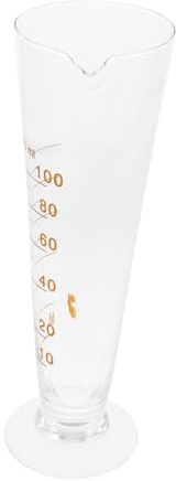 Ipetboom Vaso de Precipitados Triangular de Vidrio con Clara Herramienta de Medición de Resistente al Calor para Química y Experimentos Científicos