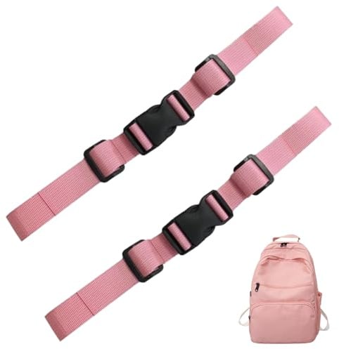 2Stk Verstellbarer Brustgurt Rucksack,Nylon Brustgurt Rucksack Kinder mit Schnellverschluss,Rucksack Brustgurt Nachrüsten für Schulranzen,Rucksackriemen,Rutschfester Gurtband für Schultasche,Außerhalb