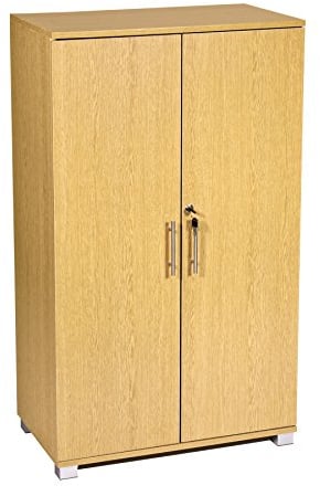 Büroschrank Aktenschrank - abschließbar, BüROMÖBel, 3 Regalböden - 2 TüRen-Schrank - 700mm breit - Massive Lagerkapazität