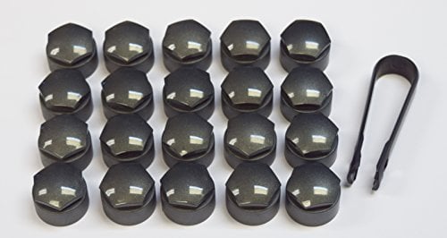 Audi NEW GENUINE A1 A3 A4 A5 A6 A7 17mm WHEEL NUT BOLT COVERS LOCKING CAPS SET ROUND