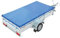 deiwo® Anhänger Flachplane Blau mit Gummigurt | 2 Größen zur Auswahl | passend für viele Kastenanhänger (2575x1345x50mm)