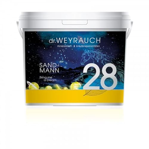 Dr. Weyrauch Nr. 28 Sandmann | 2 kg | Ergänzungsfuttermittel für Pferde | Verfügt über eine magnesiumreiche Mineralien- und Spurenelementzusammensetzung in Einer Kräuterrezeptur