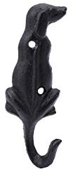 CGB Giftware Cast Iron Sitting Dog and Tail Shaped Wall Hook | Easily Wall Mountable | Features Pre Drilled Screwholes | from GB05153