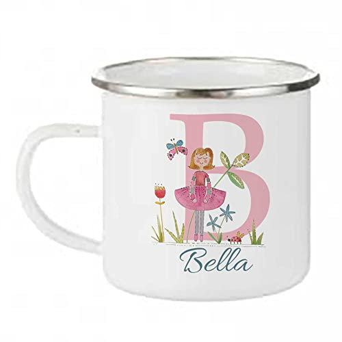 Personalised Children's Enamel Camping Mug-Kids Cups-Custom Made Mug- Boy Girl Personalised
