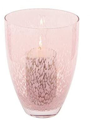 Fink - Vase, Blumenvase, Windlicht - Rumia - Glas - Farbe: Rose/weiß - (ØxH) 18 x 25 cm
