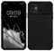 kwmobile Hybrid Case Compatible with Apple iPhone 11 - Case with Camera Cover and Bumper - Phone Cover - Black