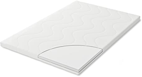 Sämann Laufgittermatratze - Matratze für Baby - Wiegenmatratze - Stubenbettmatratze - Oeko-TEX Standard 100 geprüft - Abnehmbarer Bezug mit L-Reißverschluss (Cloud Basic, 90x40 cm)