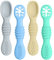 Vicloon Cuillère en Silicone pour Bébé,4PCS Cuillères Bébé Apprentissage Ustensile d'apprentissage Adapté à Dentition Première Étape Recommandé par Les Experts Sevrage