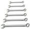 6piece Spanner Wrench Combination Tool Set 6-14mm Chrome Ratchet Garage