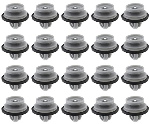 YINETTECH 20PCS Lower Door Moulding Clips LR112137 Compatible with Defender Range Rover Evoque Car Door Panel Door Trim Retainers Clips Plastic Fasteners