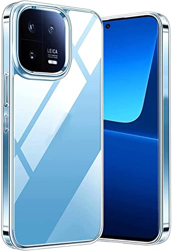 Oprimio Kristallklar Hülle für Xiaomi 13 [Silikon Hülle] [%100 Durchsichtig] [Deutsche Material] [Ultra Dünn] Transparente Handyhülle für Xiaomi 13