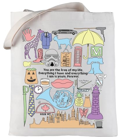 LEVLO Canvas-Tragetasche mit Aufschrift How I Met Your Mom mit Barney Stinson-Zitat, Geschenk für TV-Show-Fans, How I Met Tragetasche, Large
