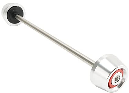 Für Aprilia RSV4 RSV4-R RSV4-RF RSV4-RR Tuono V4 RR Motorrad Vorderachse Gabel Crash Sliders Radschutz (Color : Silver and Red)