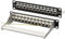 FGB 10Gbps 1U 12 Port Koppler Patch Panel Cat7 Rack Montierbare Netzwerk Patchpanel RJ45 Geschirmter Keystone Koppler mit Rückleiste 1U Inline Keystone Verkabelung für Gigabit Netzwerk Switch