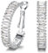 Dochais Creolen für Damen Mädchen 18K Vergoldete Ohrringe, Creolen Ohrringe mit Zirkonia Kreolen Huggie Ohrring with 925 Sterling Silver Post, Statement Hypoallergen Ohrringe Geschenke für Mädchen.