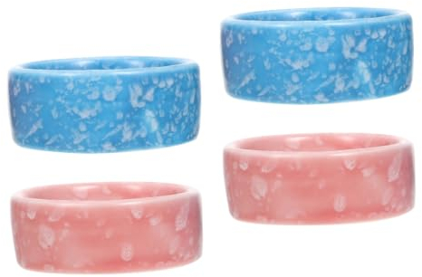 4 Stück Hamsterschale Aus Keramik Schleichtiere Kleiner Teller Igel