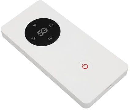 Hotspot Mobile WiFi 5G, Routeur 5G Modem WiFi Mobile avec Emplacement pour Carte Nano SIM, Appareil WiFi Portable Haut Débit Prenant en Charge jusqu'à 16 Appareils