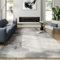 SONGMICS HOME Wohnzimmer Teppich, 200 x 300 cm, moderner Abstrakter Stil, Rutschfester Teppich, maschinenwaschbar, für Schlafzimmer, Badezimmer, Flur, Esszimmer, Taubengrau TAR076G01