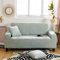 Sofaschoner Grün Sofaüberwurf Weich Spandex Sofaschoner rutschfest Couch Überwurf Waschbare Sofa Überzug Sofabezug mit Elastischen Riemen Sofabezug L Form Universelle 1 Sitzer