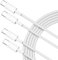 USB C to USB C Charger Cable 60W [2-Pack, 2M+1M], Nylon Braided iPhone 16 15 Fast Charging Cable Type C Cord for iPhone 16/15/15 Plus/15 Pro Max, iPad Air 4, Samsung Galaxy S24/S23/S22
