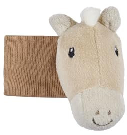 Sterntaler Armrassel Pferd Sunny - Babyrassel aus weichem Stoff - Handgelenkrassel mit elastischem Band - Baby Spielzeug zum Spielen, Kuscheln & Rasseln, lichtbeige