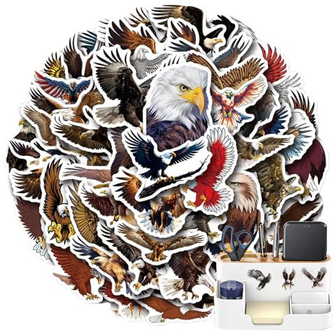 gifyym Hawk Stickers - Cartoon Vinyl Aufkleber | Niedliche Tier Aufkleber | Wasserdicht Niedlich Retro Vogel Flügel Aufkleber | Flagge Aufkleber für Laptops, Gepäck und Scrapbooking