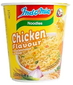Indomie Instant Nudeln Noodles Huhn im cup 8 x 60 Gramm