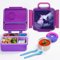 BRAVECOW Bento Box, lonchera aislada para niños, con aislamiento sellado, a prueba de fugas, compartimentos ajustables, contenedor de almuerzo, cubiertos, caja de picnic al aire libre, cajas de
