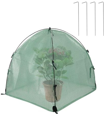 Mini Serra Invernale per Piante - Tenda Impermeabile e Resistente Alle Intemperie - Pellicola per Serra - 56 x 56 x 56 cm - per Balcone
