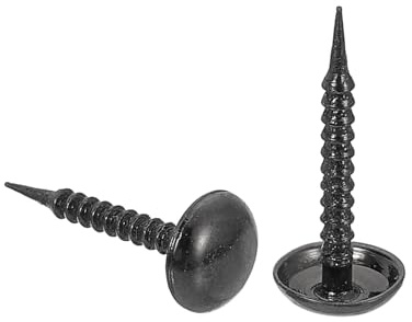 sourcing map 100Pcs Upholstery Nails, 8x20mm Upholstery Tacks Furniture Tacks Round Head Decorative Tacks for Sofas Beds DIY Project, Black