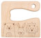 wunderwunsch® - Personalisiertes Montessori Kinder Messer mit Gravur - Sicheres Holz Baby Besteck mit abgerundeten Kanten - Geburtstag Baby Geschenk (Bär)