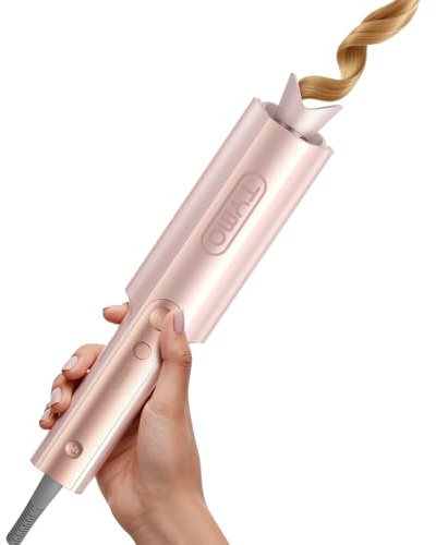 Rizador de Pelo Automatico - TYMO Curlpro Plus Rizador pelo Ondas Automático Rizos Grandes 25mm Beach Waves Moldeador Tenacilla para Pelo Largo Hair Curler Anti-Quemaduras Rosa Dorado