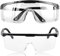 AMSNINK 2 Stück Schutzbrille, Schutzbrille Arbeitsschutzbrille, Schutzbrille Für Brillenträger, Schutzbrillen, Safety Glasses, Laborbrille, Schutzbrille Chemie, Für Labore, Radfahren Unter Anderem