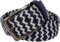 GX GARGIX Cintura Cinta Stretch Elastica Intrecciata Unisex, 105-125 cm Regolabile, Fibbia, Casual Vari Colori e Misure (Bianco/Blu, 120 Cm)
