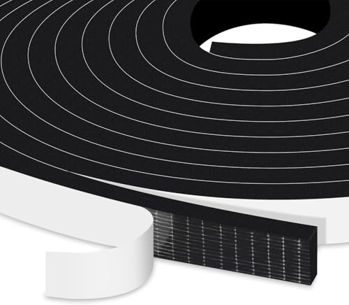 YIMIKI Dichtband Fenster 12mm x 6mm, Türen & Fenster, Gesamt 5M lang | Blockiert Zugluft, Lärm, Licht & Staub, Starke Schaumstoff-Dichtung, Leichte Montage, rückstandsfrei, Für Türen & Fenster