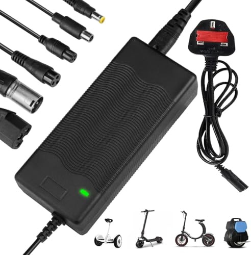 Electric Scooter Charger with 6 Connections Mobility Scooter Charger 42V 2A AC Power Adapter Battery Charger for Electric Self-Balancing hoverboard Scooter Chargers Adapter