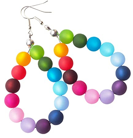 Ohrringe bunt Regenbogen rainbow Polarisohrringe