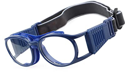 EnzoDate Retro Basketballbrille Volleyball Fußball Slimfit Schutzbrille (Marineblau)