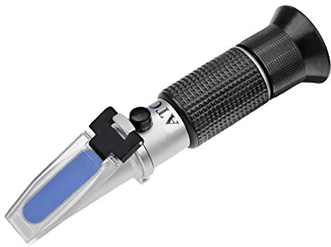 HHTEC 3-in-1 Refraktometer RHA-201 für die Prüfung und Herstellung von Frostschutzmitteln (z.B. Ethylenglykol, Propylenglykol), Batterieflüssigkeit und Adblue.