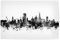 artboxONE Poster 30x20 cm Städte Rostock Germany Skyline 2 - Bild Rostock City Skyline Cityscape
