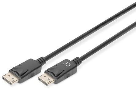 Digitus DisplayPort DB-340100-030-S Connection Cable 3.00 m Gold-Plated Contacts Film Shield Gef